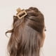 thumbnail image 2 of Pinzas para el pelo de garra medianas para mujeres y niñas, mate, doble fila, 2 of 5