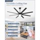 thumbnail image 3 of Ventilador de Techo Fanbulous 72 Pulgadas Negro con Luz LED, 3 of 3