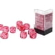 thumbnail image 4 of Juego de 12 troqueles Translúcidos Dice Chessex Polyhedral, 16 mm, 6D, rosa, 4 of 5