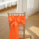 thumbnail image 2 of Xiao Hua Correa de Asiento Naranja - Juego de 20 Piezas, 108.27 x 6.69 Pulgadas Brillante y Reluciente, Lazo Sedoso para Bricolaje Autoajustable, Adecuado para Decoración de Sillas de Boda Banquete, 2 of 5