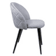 thumbnail image 2 of Silla Nordic Sitial Felpa Black - Gris, 2 of 3