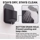 thumbnail image 4 of Soporte para vaso HSP-HSWITI 9,8 × 14 × 7,5 cm negro de montaje en pared, 4 of 8