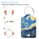 thumbnail image 2 of Etiquetas de equipaje Fintie Privacy Cover ID, 2 unidades, Starry Night, 2 of 7
