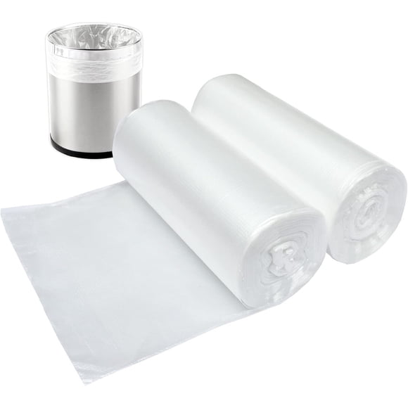 2 Gallon Small Plastic Trash Bags, 7.5 Liters Wastebasket Liners