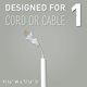 thumbnail image 3 of Organizador interior de codo Cord Cover Wiremold C17, blanco, 3 of 7