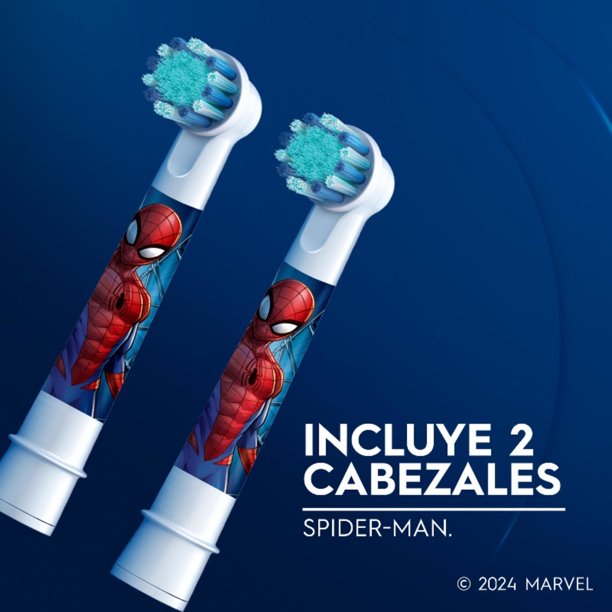 Cabezal Cepillo de Dientes Redondo de Repuesto Marvel Spider-Man