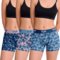 Bóxer Medio Mujer Algodón Pack 3 Stitch C4 Top