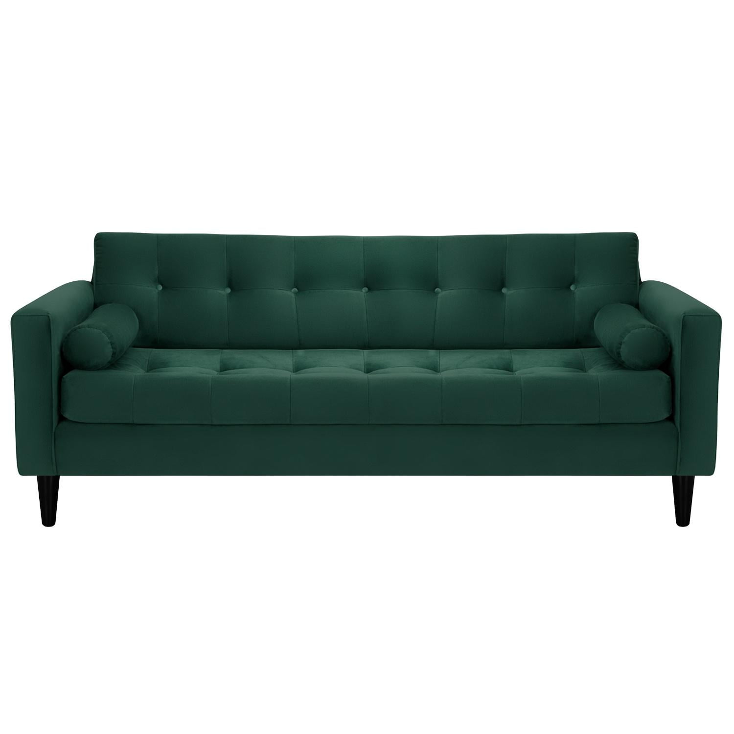 Bodevir - Sofa Retro 3cg Felpa 00 Verde Botella