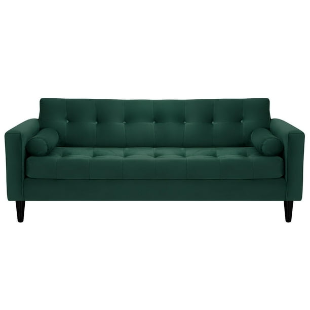 Sofa Retro 3cg Felpa 00 Verde Botella