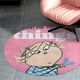 thumbnail image 4 of Alfombra Redonda Charlie y Lola Felpa Coral 60cm, 4 of 6