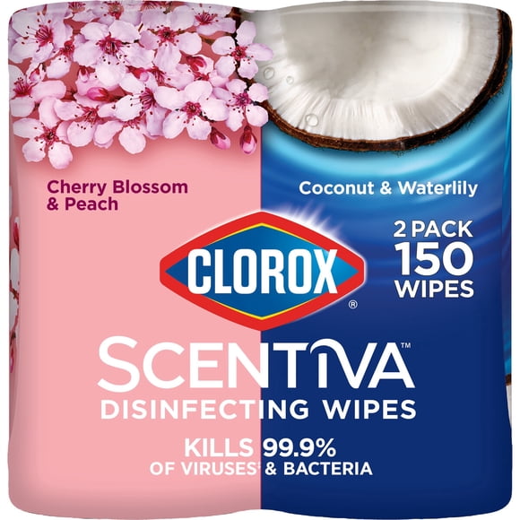 Toallitas Clorox Scentiva 75 ct Elimina 99,9 %