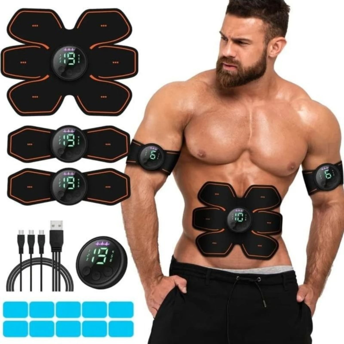Movi - Electroestimulador Muscular 5 En 1, Tonifica, Reduce Y Marca