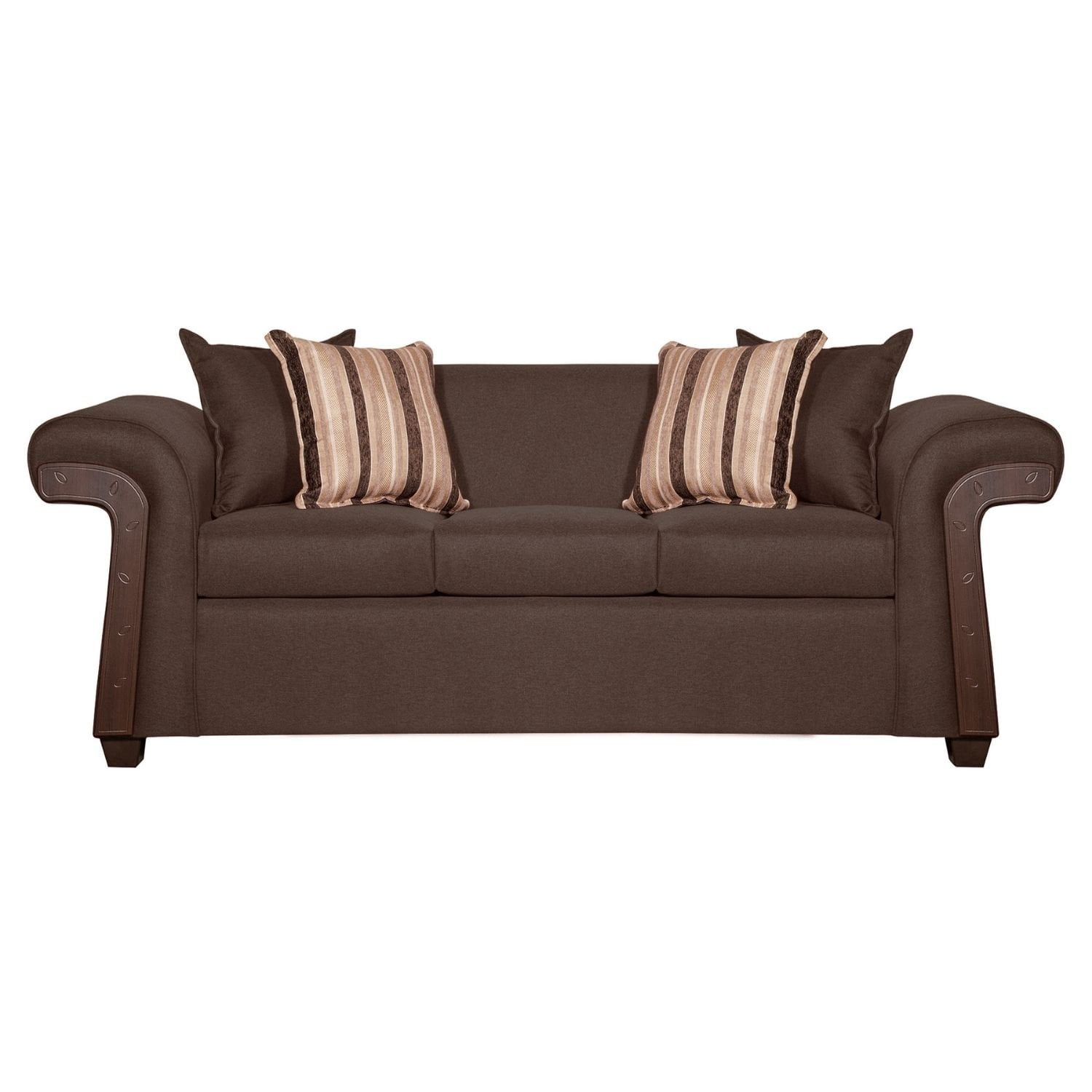 Ruzam Mobel - Sofá 3 Cuerpos Napoles Café