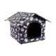 thumbnail image 1 of Refugio Para Gatos Callejeros Al Aire Libre, Resistente Al Viento, Portátil, Plegable, Resistente A La Intemperie, Casa Para Mascotas Azul Oscuro, 1 of 5
