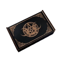 Bothyi - Caja De Tarot De Madera Deslizante, Regalo Rectangular, Coleccionable, Decorativa, Pentagrama