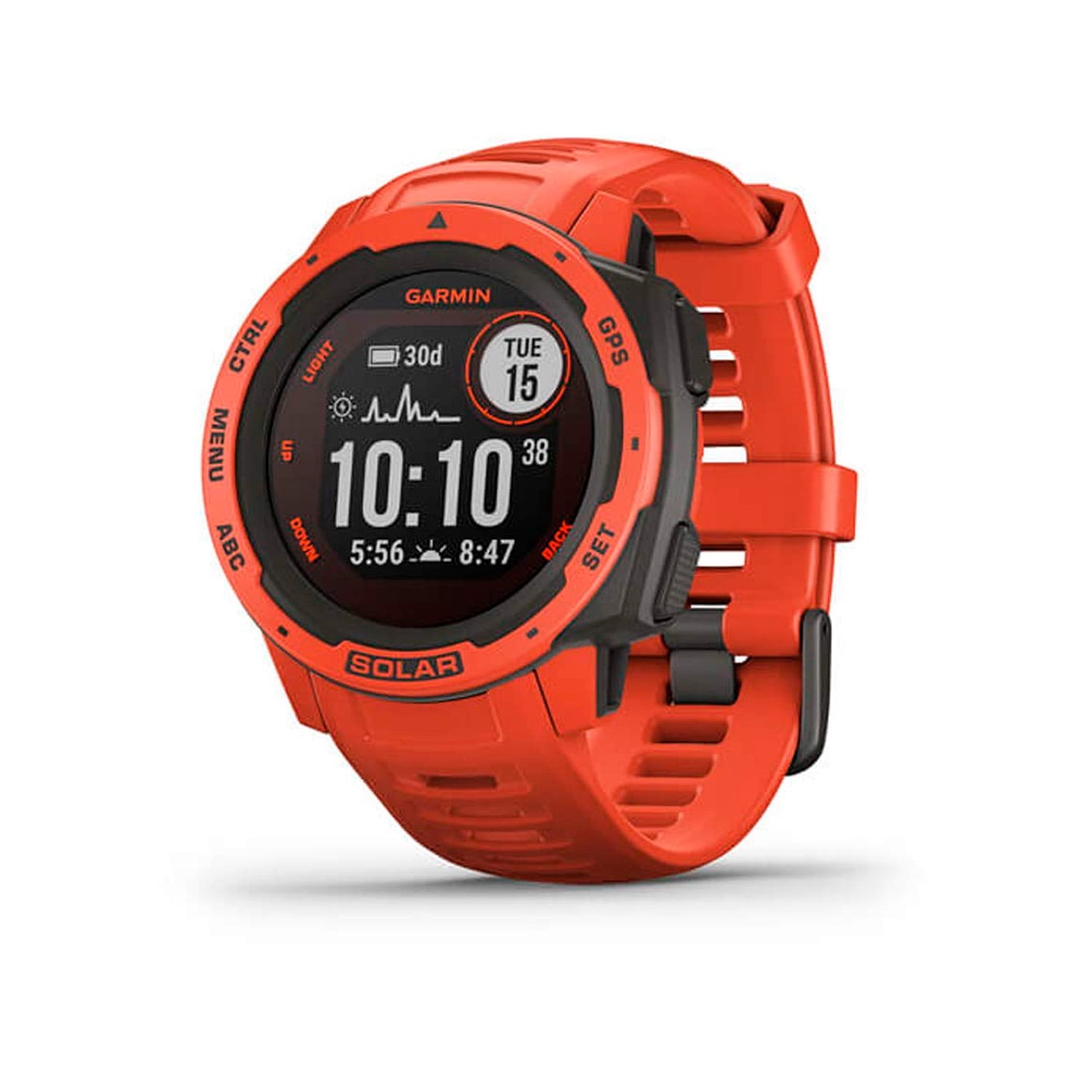 Smartwatch Garmin Instinct Solar Flame Red Gps