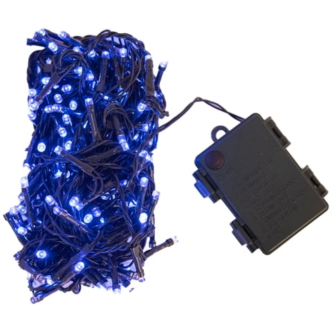 Proplastic - Guirnalda A Pila 200 Led Color Azul