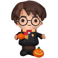 Harry Potter Inflable Con Calabaza Gemmy Airblown