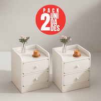 Tienda El Garage - Pack 2 Velador Mesita 3 Niveles 2 Cajones Zt2