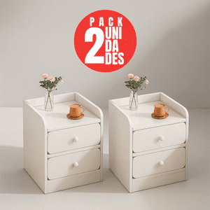 Pack 2 Velador Mesita 3 Niveles 2 Cajones Tienda El Garage Zt2