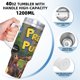 thumbnail image 5 of Pretzel y los Cachorros Vaso aislado de acero inoxidable con asa, diseño temático, regalo para familia, amigos y fans; incluye pajita y encaja en el portavasos estándar, 40 oz, 5 of 6