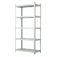 Metalbrein - Estante Metálico 186X90X40 Blanco - Bandeja Melamina - 5 Niveles