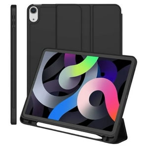 Mar Cases - Carcasa Smart Cover Con Ranura Para Ipad Air 11 M2 2024 Negro