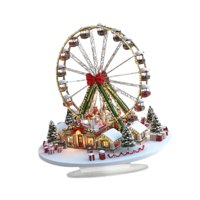 Magideal - Decoración De Navidad Con Forma De Rueda De Acrílico Para Escritorio, Decoración Para Fiestas, Fácil Instalación, Decoración Navideña Para Vacaciones