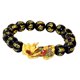 thumbnail image 3 of Chino Feng Shui Obsidian Bead Pixiu Charms Pulsera Joyería Negro, 3 of 5