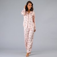 Set Camisero + Pantalon Satin Print Flores Mujer 33958-272