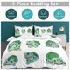 thumbnail image 5 of Bulb_asaur Print Bedding Set Pattern Duvet Cove Set 3 Pieces 1 Quilt Cover And 2 Pillowcases for Women Men Teens, 5 of 5