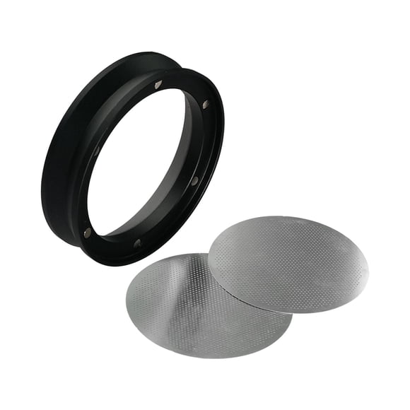 Embudo Dosificador Magnético Duradero Para Portafiltros Accesorios Para Máquinas De Café Expreso Negro 58mm