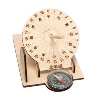 Bothyi - Reloj De Sol Ecuatorial Juguete De Madera Ensamblable Para Niños Al Aire Libre Unisex