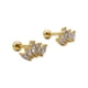 thumbnail image 1 of Aros seguridad Corona Piercing Plata 925 Chapada En Oro 18k, 1 of 3