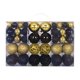 thumbnail image 4 of 100 Uds. Adornos De Bolas De Navidad Decoración árbol De Navidad DIY Para Compromiso Negro Dorado, 4 of 5