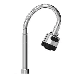 Genérico - Llave Lavaplatos Monomando Cuello Flexible Giratorio Cocina Acabado Brillante Color Cromado