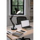 thumbnail image 4 of Lámpara De Escritorio Negro Metal Brazo Ajustable Soporte Dual, 4 of 6