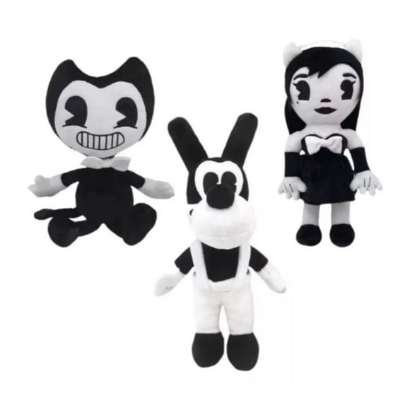 Pack 3 Juguete Peluches Bendy Alice Borys 30cm Infantil