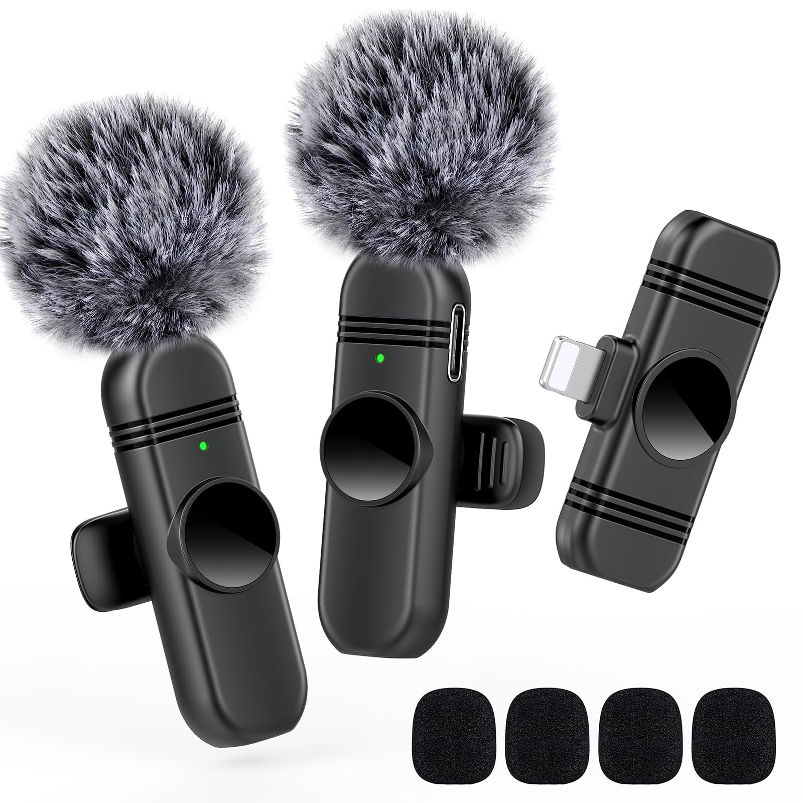 Micrófono De Solapa Vezqua Para Iphone Y Ipad Con Reducción De Ruido