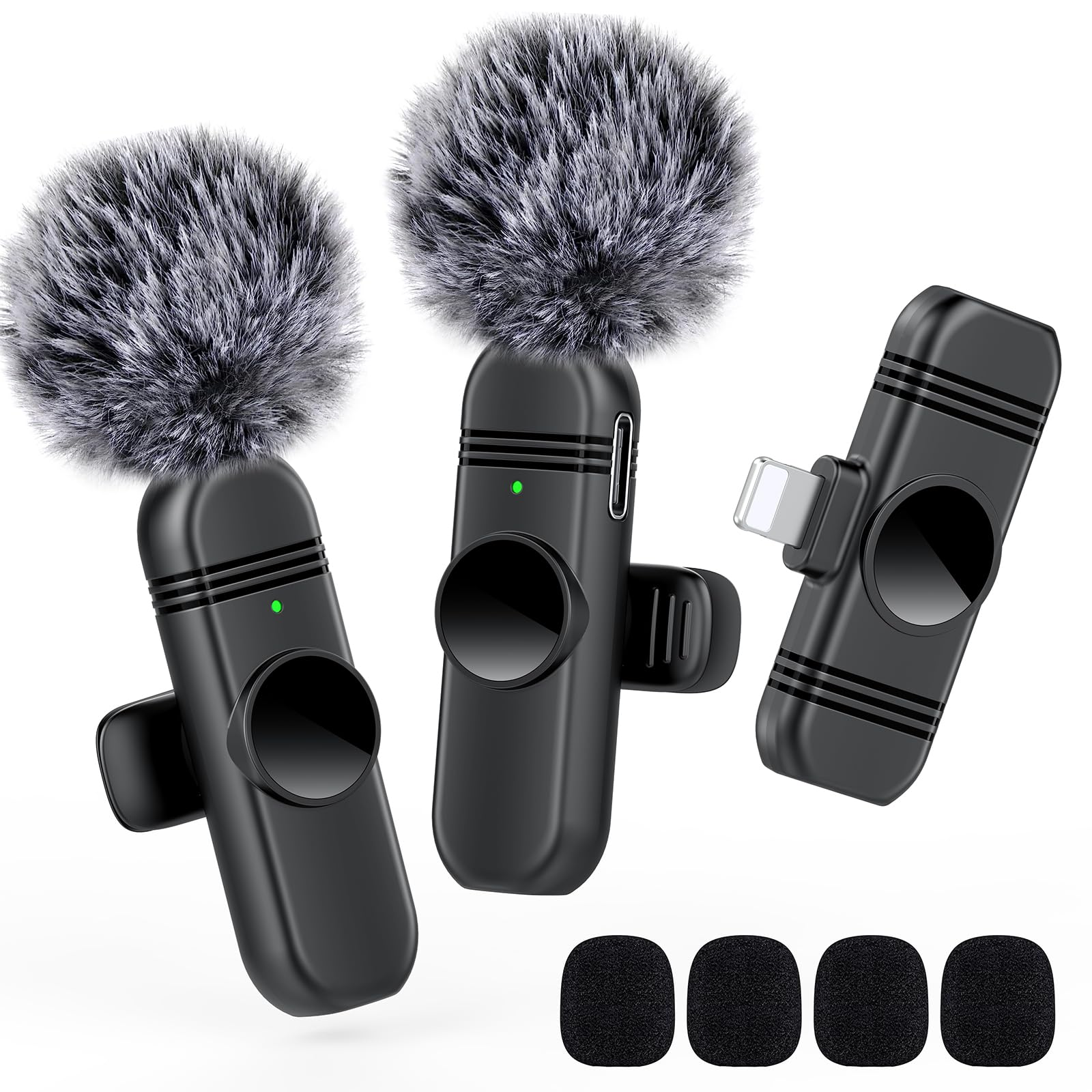 Micrófono De Solapa Vezqua Para Iphone Y Ipad Con Reducción De Ruido