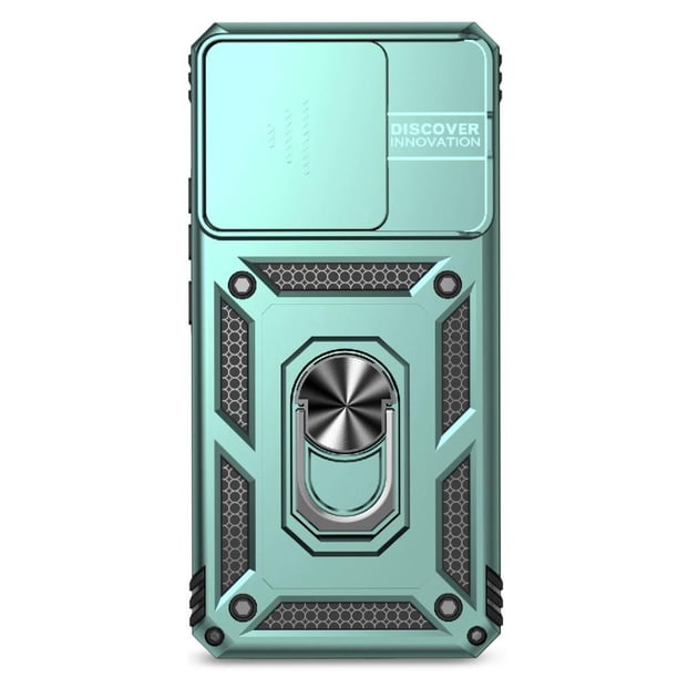 Funda Resistente Anillo Soporte Xiaomi 14T Pro Privacidad Cámara Montaje Magnético Verde