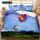 thumbnail image 1 of v112 Bed Sheets Plants Flowers Sunflower Beddings Single Twin Full King Size Bedlinen Winter Duvet Cover Set Bedclothes Green Bed Set Queen Size 3-Piece Bedding Set (1 Duvet Cover + 2 Pillow Shams) Be, 1 of 5