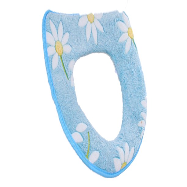 Asiento de inodoro universal floral para mantener su inodoro cálido y cómodo, asiento de inodoro cálido