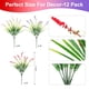 thumbnail image 5 of Plantas artificiales artificiales, flores, hierba de mono para decoración de exteriores, 5 of 6