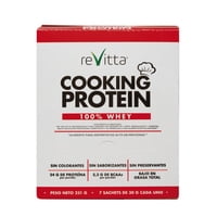 Revitta Wellness - 7 Sachets Proteina Whey Cooking Protein 30 Grs. Sabor Natural
