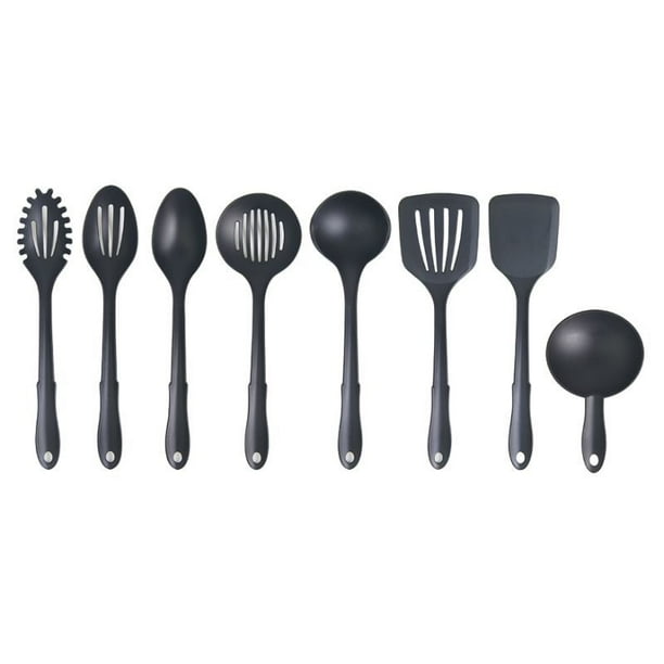 Juego de Utensilios De Cocina 8 Piezas Nylon Negro