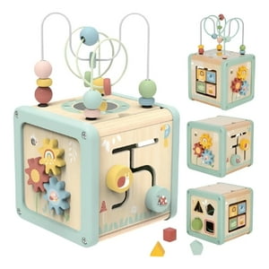 Crusec - Cubo Didactico 5 En 1 Actividades Motricidad Juguete Bebés