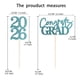 thumbnail image 5 of Decoraciones para Cupcakes de Graduación SakFestivo 36 PCS Azul Claro, 5 of 5