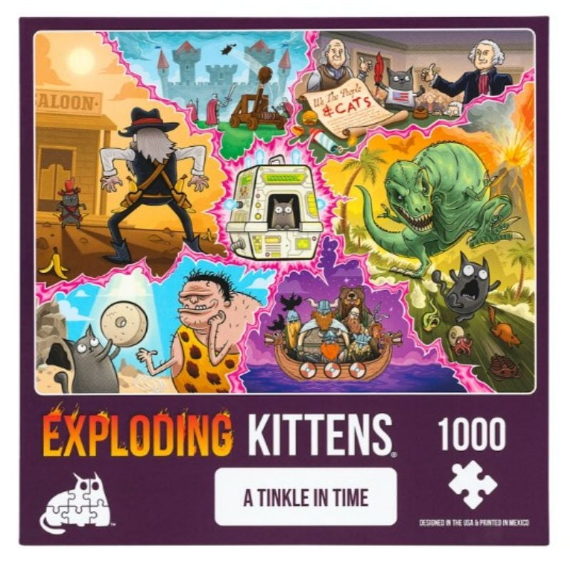Asmodee - Puzzle Exploding Kittens Tinkle In Time 1000 Piezas