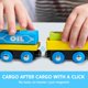 thumbnail image 3 of Juego de juguetes de tren de madera Montessori con 12 coches magnéticos para niños de 2 a 8 años, 3 of 7